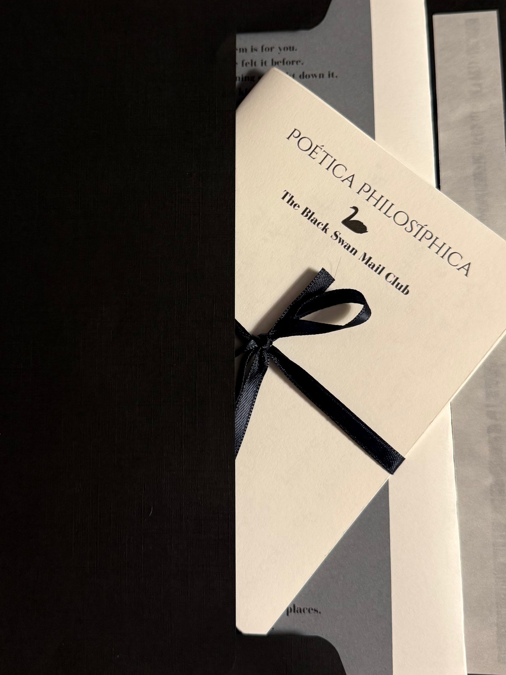 Poética Philisophica The Black Swan Mail Club